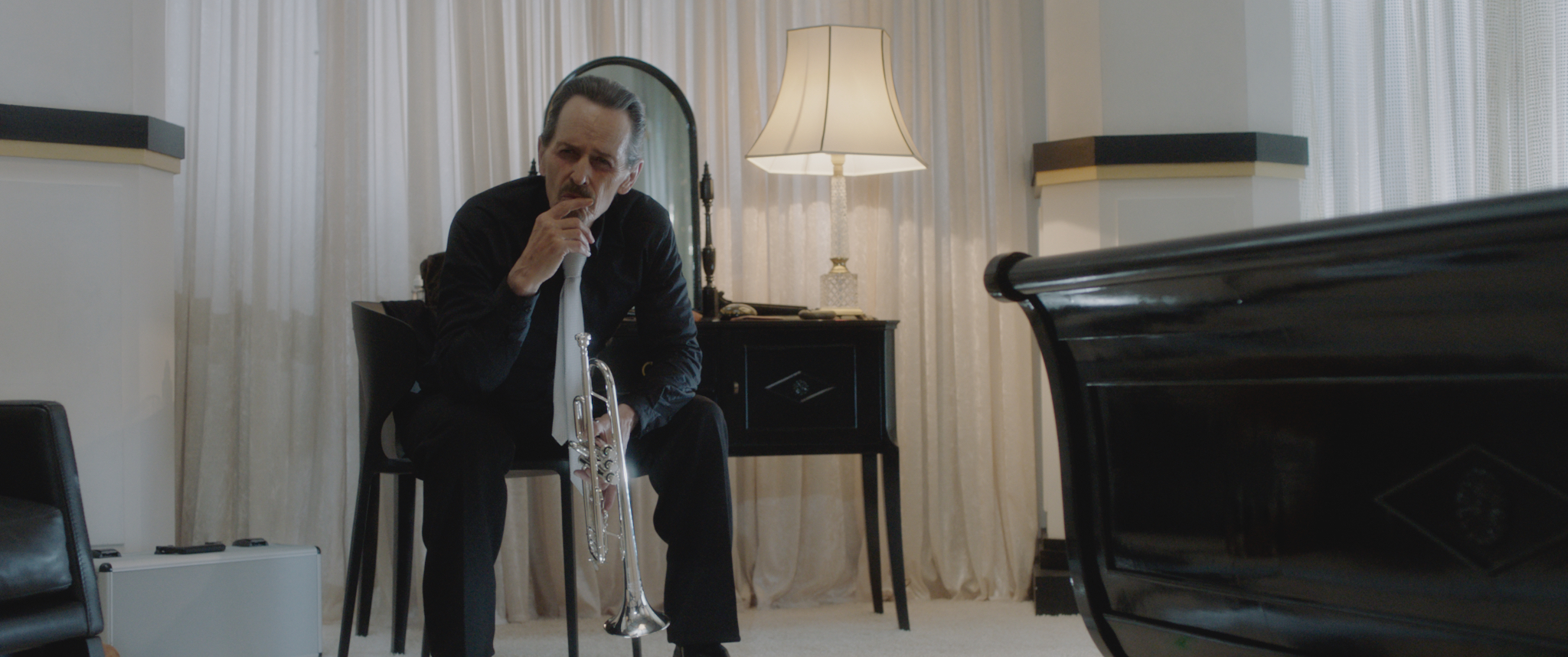 Stephen McHattie as Trumpet Player in the horror/crime/thriller, “DREAMLAND.”